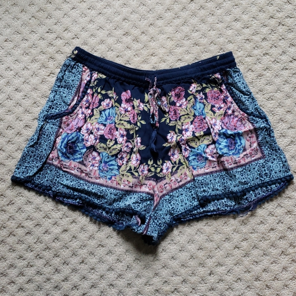 Floral printed shorts